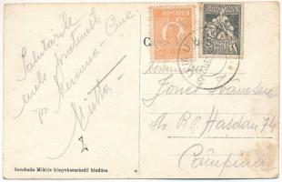 1924 Csíkszereda, Miercurea Ciuc; Strada Liceului / Gimnázium utca, Szvoboda Miklós könyvnyomda üzle...