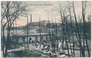 1918 Pozsony, Pressburg, Bratislava; Gruß aus dem Wödritztale, Restauration / Vödric-völgy, étterem / restaurant (EK)