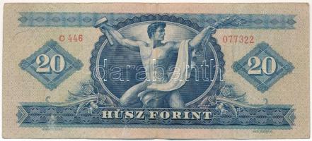 1949. 20Ft "C 446 077322" T:F
Hungary 1949. 20 Forint "C 446 077322" C:F
Adamo...