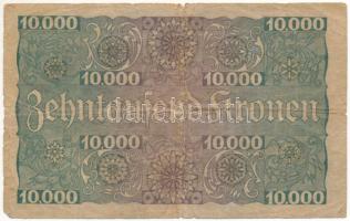 Ausztria 1924. 10.000K "1079 315034" T:VG Austria 1924. 10.000 Kronen "1079 315034&qu...