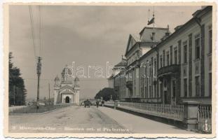 Csíkszereda, Miercurea Ciuc; Ortodox templom és megyeháza / Orthodox church and county hall