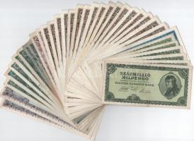 36db-os vegyes pengő bankjegy tétel T:VF-VG