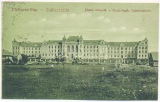 1920 Csíkszereda, Miercurea Ciuc; Római katolikus főgimnázium. Szvoboda Miklós kiadása / school