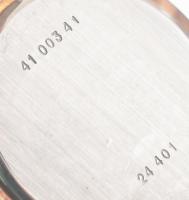 Doxa mechanikus karóra, másodpercmutatós, szép számlappal, bőr szíjjal, működik, d: 33 mm