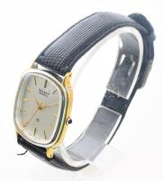 Orient quartz karóra, vízálló, bőr szíjjal, 29x27 mm