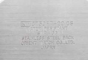 Orient quartz karóra, vízálló, bőr szíjjal, 29x27 mm