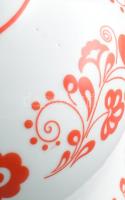 Zsolnay nagy méretű népies mintás váza. Matricás, jelzett , hibátlan 31 cm
