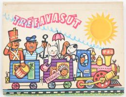 Vojtech Kubasta: Tréfavasút. Ford.: Világhy József. Prága., 1976, Artia. Kihajtható térbeli meseköny...