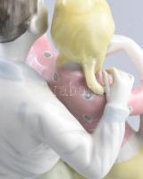 Schaubachkunst fiatal pár. Kézzel festett, jelzett, hibátlan 22,5 cm