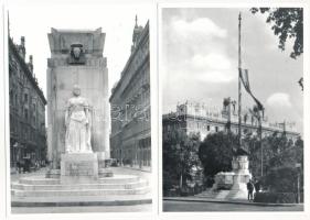 IRREDENTA - 9 db modern magyar képeslap szobrokkal