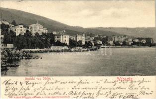 1902 Abbazia, Opatija; Ansicht von Süden