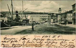 1903 Fiume, Rijeka; Via del Molo