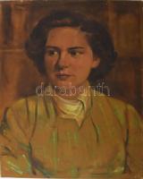 Kastaly István (1892-1991): Egri nő. Olaj, vászon, jelezve balra lent, 50x40 cm