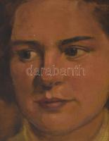 Kastaly István (1892-1991): Egri nő. Olaj, vászon, jelezve balra lent, 50x40 cm