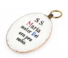 Arany (Au) 8K Mária medál, jelzés nélkül, javított, 3×2 cm, bruttó: 6,4 g