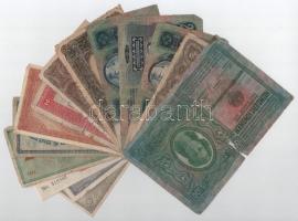 1912-1920. 20f-100K (15db), közte 1910. 10K fekete "ROMANIA TIMBRU SPECIAL" felülbélyegzés...