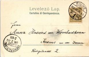 1902 Fiume, Rijeka; Via del Molo (EK)