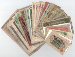 30db-os külföldi bankjegytétel, közte Líbia, Német Birodalom, Kuba, Portugália, stb. T:vegyes 30pcs foreign banknote lot, within Libya, German Empire, Cuba, Portugal, etc. C:mixed