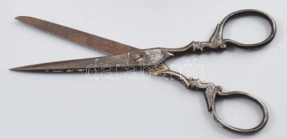 Solingen galamb figurás olló, jelzett, h: 17,5 cm