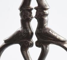 Solingen galamb figurás olló, jelzett, h: 17,5 cm