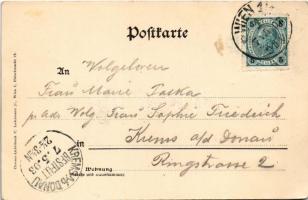 1903 Wien, Vienna, Bécs; Stadtbahnhof Karlsplatz, Karlskirche / railway station, church