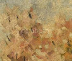 Mikola jelzéssel: Őszi táj. Olaj, vászon. Dekoratív fakeretben. 58,5x43 cm