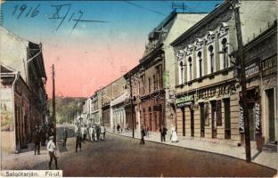1916 Salgótarján, Fő út, Biheller Jakab, Löwy üzlete. Klein Károly kiadása (EK)