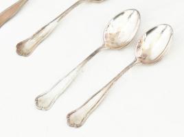 Ezüst (Ag) teás kanalak 9 db jelzett 154 g