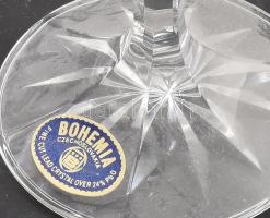 Bohemia kristály pezsgőspohár szett. 6 darab. Jelzett, hibátlan, m: 21,5 cm