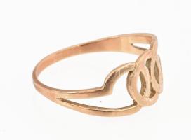 14k arany (Au) gyűrű, jelzett 1,68 g m: