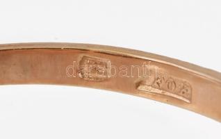14k arany (Au) gyűrű, jelzett 1,68 g m: