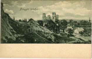 Diósgyőr (Miskolc), várrom. Ferenczi B. kiadása (fa)