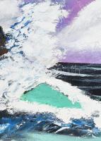 Jelzés nélkül: A fekete tenger. Olaj, vászon. 50x40 cm