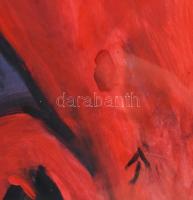 Olvashatatlan jelzéssel: Alak. Olaj, karton. Üvegezett fakeretben. 70x50 cm