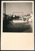 cca 1935-1940 Kolozsvár, Nagy-Szasmos folyó, fotó, 8,5×6,5 cm / Cluj, Somesul Mare