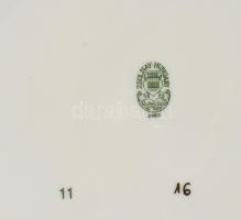 Zsolnay búzavirág mintás kompótos készlet. Kézzel festett, jelzett, hibátlan hat személyes