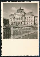 cca 1935-1940 Nagyvárad, Városháza, fotó, 8,5×6,5 cm / Oradea, town hall
