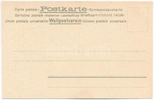 Frankreich / France map, soldier, ship, air balloon, grape vine, Arc de Triomphe. Art Nouveau, litho