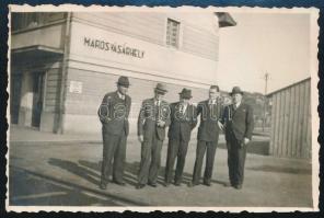 cca 1935-1940 Marosvásárhely, vasútállomás, Erdély, fotó, 8,5×6,5 cm