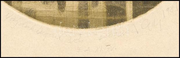 Olvashatatlan jelzéssel: Vajdahunyad vár (Budapest). Rézkarc, papír, művészpéldány EA XI/XV számozás...