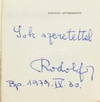 Rodolfo: Bűvészkönyv. (DEDIKÁLT). H.n., 1978, Miniatűr Könyvgyűjtők Klubja. Kiadói műbőr-kötés. Szám...