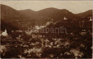 1913 Nagyág, Sacaramb (Hunyad); látkép templomokkal / general view with churches. photo (fl)