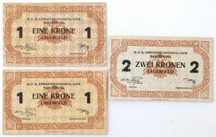 Ausztria / Marchtrenk hadifogolytábor ~1916. 1K sorszámozott változat "20460", hullámos pa...