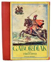 Fábián Gyula: Gábor diák. (Zrínyi Miklós török diákja.) Történelmi regény. Fábiánné Biczó Ilona rajzaival. Bp., [1930], Dante, 160 p. Egészoldalas illusztrációkkal. A borító Biczó András munkája. Átkötött illusztrált félvászon-kötés, javított kötéssel, kopott borítóval.