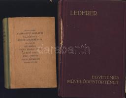 1935 Dr. Léderer Emma: Egyetemes művelődéstörténet + Arany János: Válogatott balladái