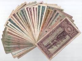 35db-os vegyes pengő bankjegy tétel T:F,VG