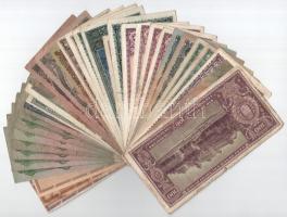 34db-os vegyes pengő bankjegy tétel T:F-G