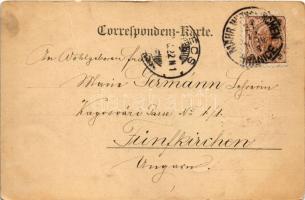 1898 (Vorläufer) Trutnov, Trautenau; Stadtpark und Parkschlösschen / park, villa (fa)