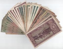 34db-os vegyes pengő bankjegy tétel T:F-G