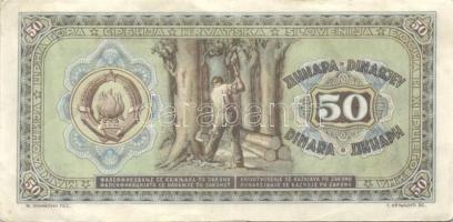 Jugoszlávia 1946. 50D I.kiadás T:II-